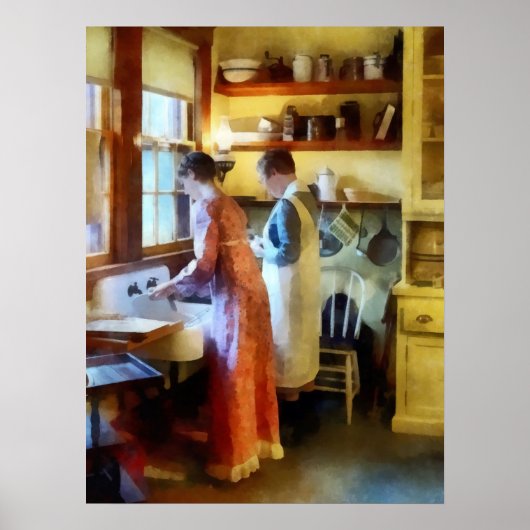 Wassen na het eten poster (Voorkant)