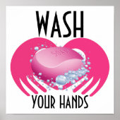 WASSEN UW HANDEN POSTER (Voorkant)