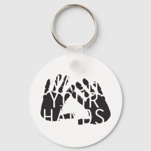 WASSEN UW HANDEN SLEUTELHANGER