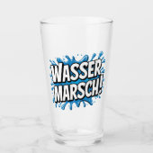 "Wasser marsch!" Feuerwehr-Humor Glas (Voorkant)
