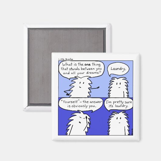 Wasserij Kleine Niddles Comic Magnet Magneet (Voorkant / Achterkant)