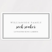 Wasserij zwart-wit product labels (Design 2)