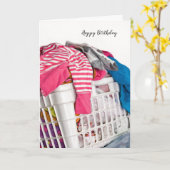 Wasserijmand verjaardag kaart (Gele Bloem)