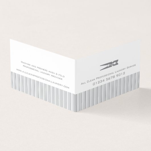 Wasservice visitekaartje kiosk kaarthouder (Buitenkant)