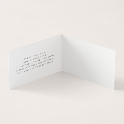 Wasservice visitekaartje kiosk kaarthouder (Binnen)