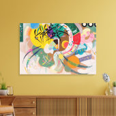 WASSIEEL KANDINSKY - Dominante curve Canvas Afdruk (Insitu (Woonkamer))