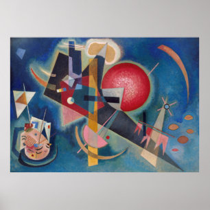 WASSIEEL KANDINSKY - in blauw Poster