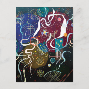 Wassily Kandinsky - Beweging Eén Abstracte Kunst Briefkaart