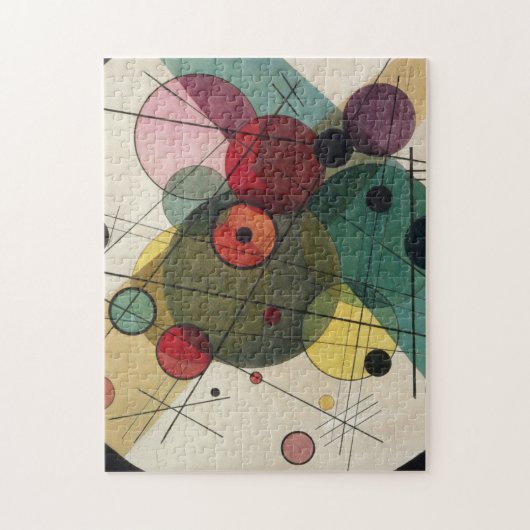 Wassily Kandinsky - cirkels in een cirkel Legpuzzel (Verticaal)