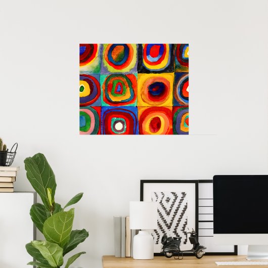 Wassily Kandinsky cirkels Poster (Thuiskantoor)