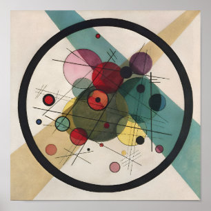 Wassily Kandinsky cirkelt in een cirkel Poster