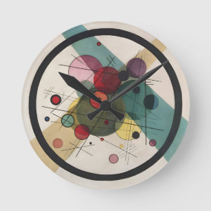 Wassily Kandinsky cirkelt in een cirkel Ronde Klok