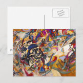 Wassily Kandinsky - Compositie 7 Abstracte Kunst Briefkaart (Voorkant / Achterkant)