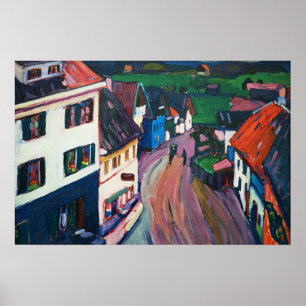 Wassily Kandinsky De levendige stadsgezicht klassi Poster