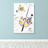 Wassily Kandinsky Delicate Tension Canvas Afdruk (Insitu (Houten vloer))