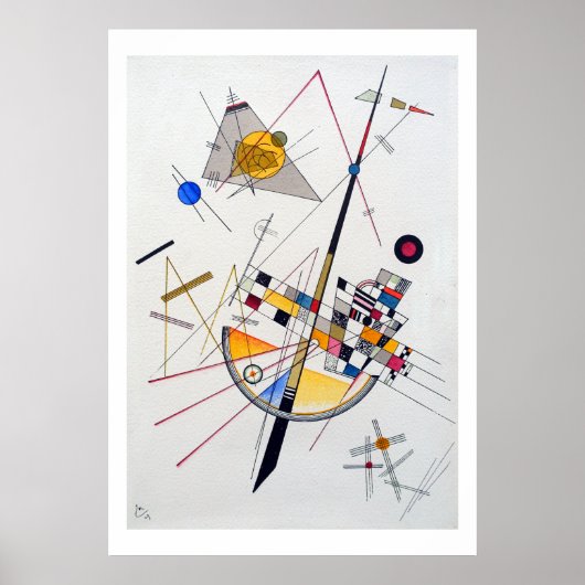 Wassily Kandinsky Delicate Tension Poster (Voorkant)