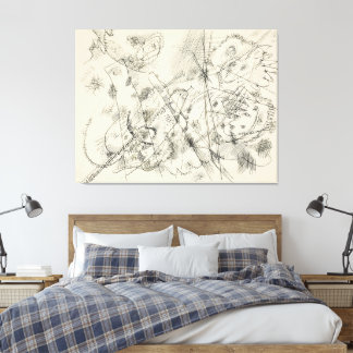 Wassily Kandinsky - Design for an etching (1913) Canvas Afdruk