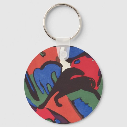 Wassily Kandinsky Franz Marc Blue Rider Painting Sleutelhanger (Voorkant)