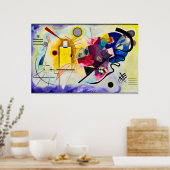 Wassily Kandinsky: Geel-Rood-Blauw Poster (Keuken)