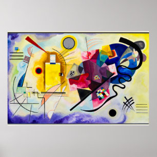 Wassily Kandinsky: Geel-rood-blauw Poster
