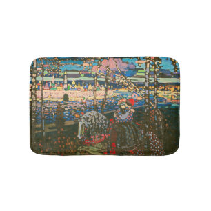 Wassily Kandinsky Het rijdende paar Russische kuns Badmat