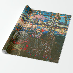 Wassily Kandinsky Het rijdende paar Russische kuns Cadeaupapier