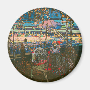 Wassily Kandinsky Het rijdende paar Russische kuns Magneet