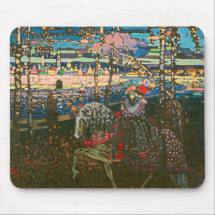 Wassily Kandinsky Het rijdende paar Russische kuns Muismat