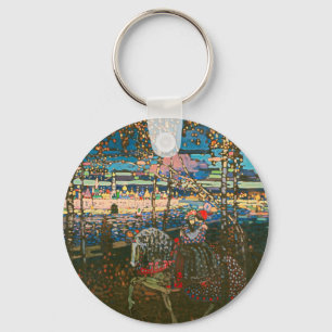 Wassily Kandinsky Het rijdende paar Russische kuns Sleutelhanger