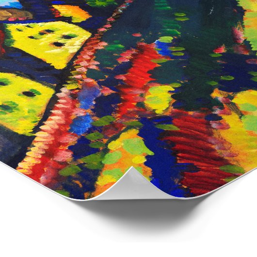 Wassily Kandinsky Houses in Murnau. Expressionisme Poster (Hoek)