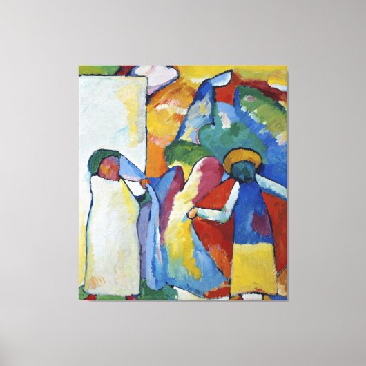 Wassily Kandinsky - Impressie Canvas Afdruk (Voorkant)