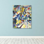 Wassily Kandinsky - Impressie Canvasprint Canvas Afdruk (Insitu (Houten vloer))