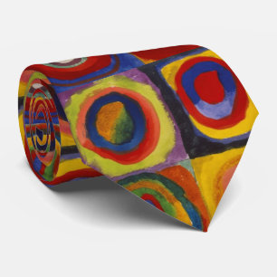 Wassily Kandinsky Kleurenstudie van vierkantjes ci Stropdas