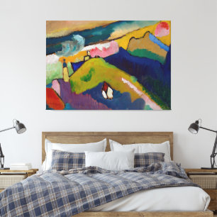 Wassily Kandinsky - Murnau – Berglandschap Canvas Afdruk