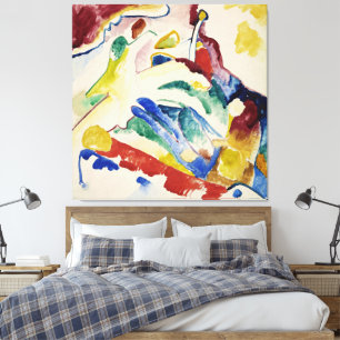 Wassily Kandinsky - Ontwerp voor 'Compositie II' Canvas Afdruk