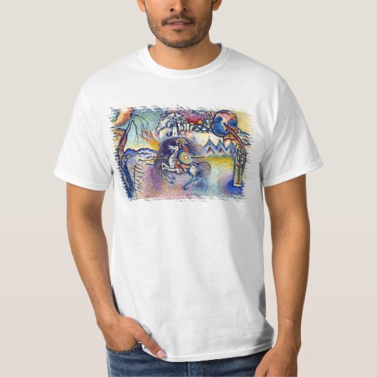 Wassily Kandinsky - Saint George & The Horsperma T-shirt (Voorkant)