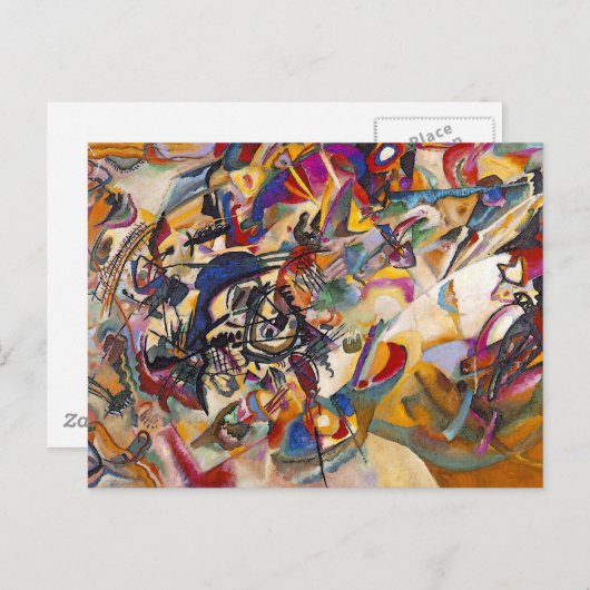 Wassily Kandinsky - Samenstelling 7 Abstracte kuns Briefkaart (Voorkant / Achterkant)