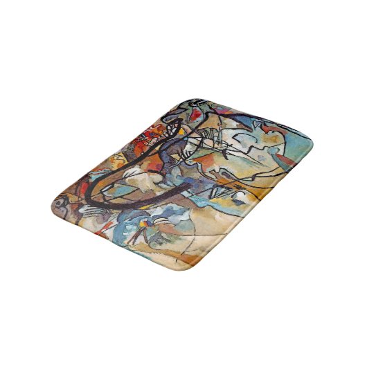 Wassily Kandinsky - Samenstelling van vijf Abstrac Badmat (Gekanteld)