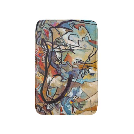 Wassily Kandinsky - Samenstelling van vijf Abstrac Badmat (Voorkant Verticaal)