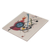 Wassily Kandinsky schildert, Violett. Tegeltje (Zijkant)