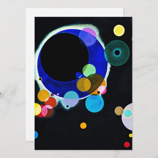 Wassily Kandinsky - Several Circles Feestdagenkaart (Voorkant / Achterkant)
