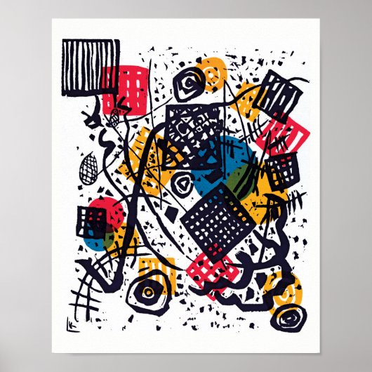 Wassily Kandinsky - Small Worlds V Abstracte kunst Poster (Voorkant)