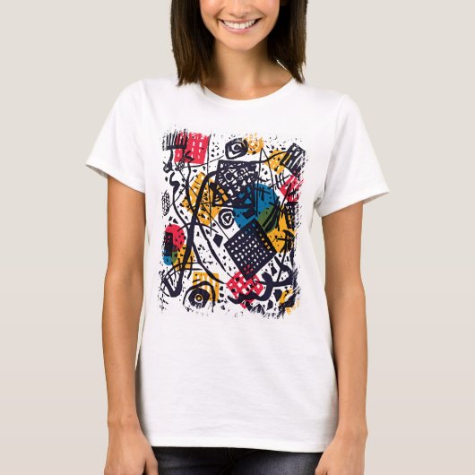 Wassily Kandinsky - Small Worlds V Abstracte kunst T-shirt (Voorkant)