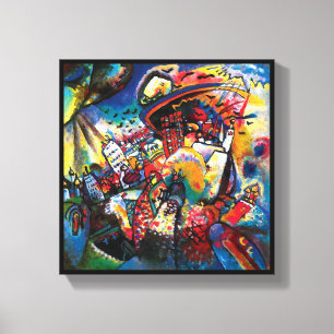 Wassily Kandinsky - Stadsgezicht Moskou Abstracte Canvas Afdruk