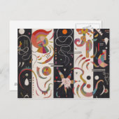Wassily Kandinsky - Striped Briefkaart (Voorkant / Achterkant)