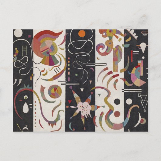 Wassily Kandinsky - Striped Briefkaart (Voorkant)