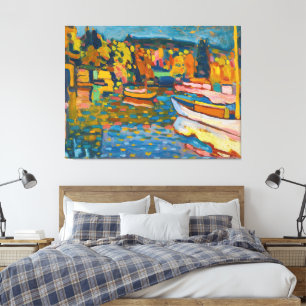 Wassily Kandinsky - Studie voor herfstlandschap Canvas Afdruk