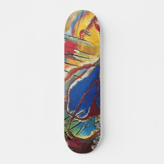 Wassily Kandinsky - Verbetering 30 Abstracte kunst Skateboard (Voorkant)