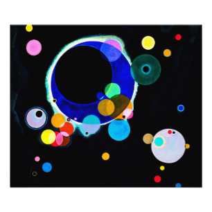 Wassily Kandinsky - Verscheidene cirkels Foto Afdruk