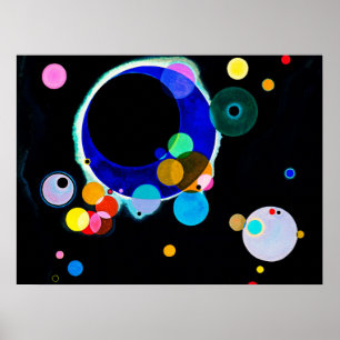 Wassily Kandinsky - Verscheidene cirkels Poster